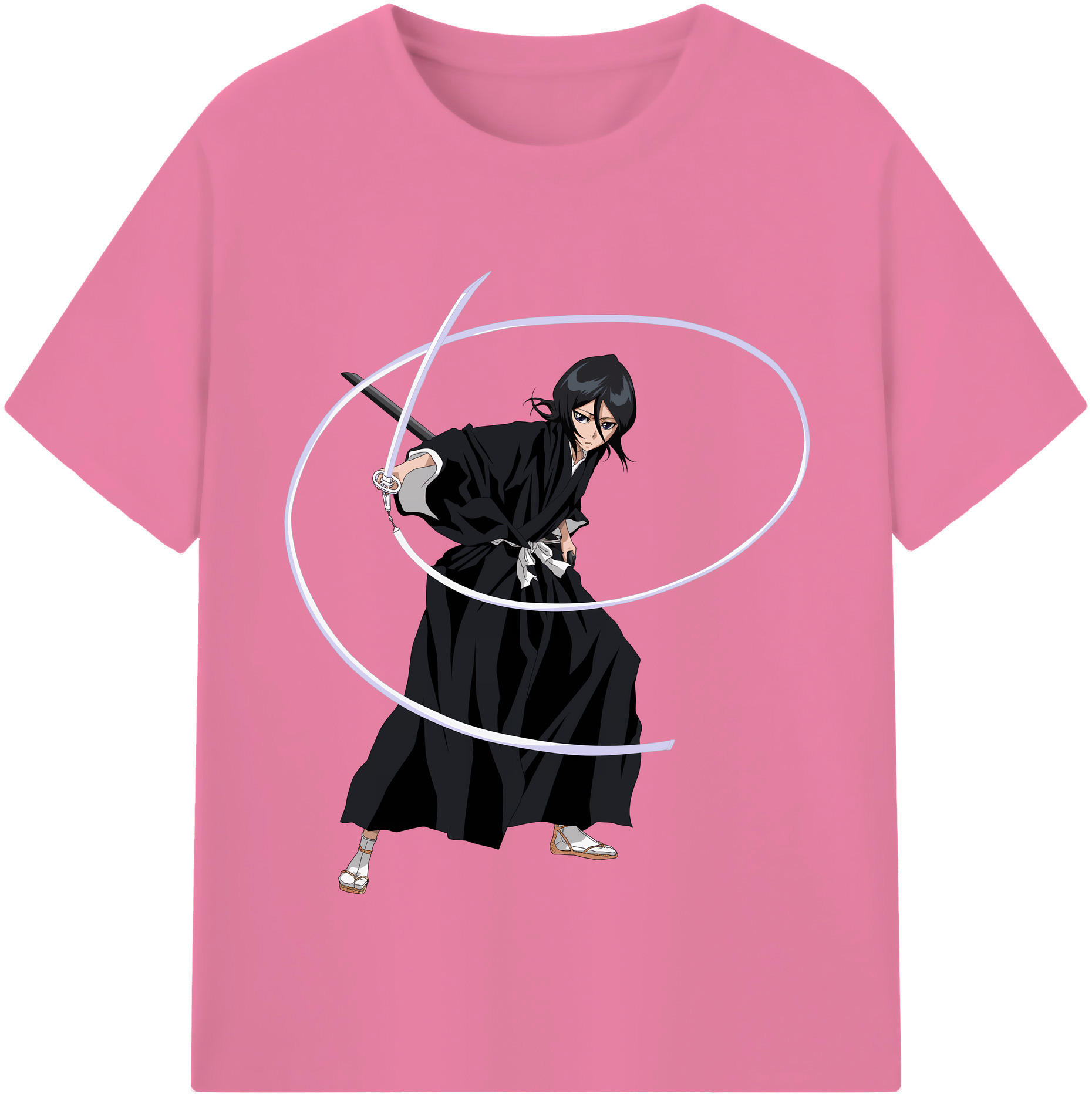 （画像用） ブリーチ 朽木ルキア BLEACH Kuchiki Rukia 綿100％半袖Tシャツ（フロントプリント）